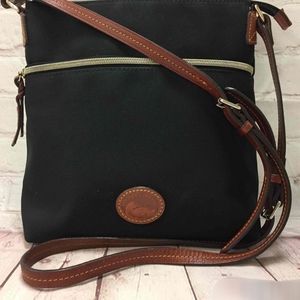 Dooney & Bourke Black Nylon Crossbody Bag Purse